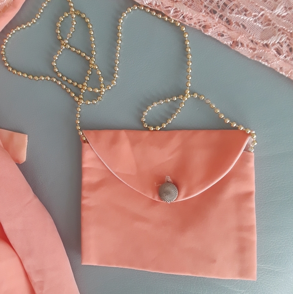 Girl' Peach Long Sleeve Lace Dress - Picture 10 of 10